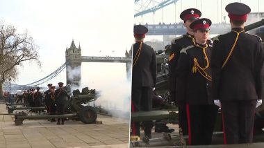 Queen Elizabeth Receives Royal Gun Salutes For Her 70-Year Reign (Watch Video)