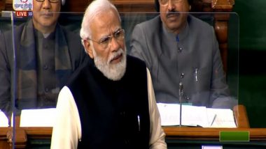 PM Narendra Modi Address in Parliament: Congress Crossed All Limits, Committed 'Paap' for Pushing Migrant Labourers into Difficulties During COVID-19 First Wave