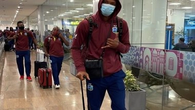 Sports News | Ind Vs WI: Visitors Arrive in Ahmedabad for White-ball Series