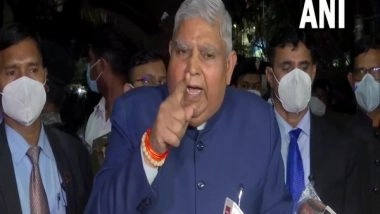 India News | Bengal Governor Dhankhar Hits Back at Mamata Banerjee, Says Her Rule is Challenging Democratic Governance