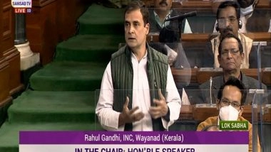 India News | Presidential Address Lacked Strategic Vision, Failed to Highlight Glaring Gap Between Rich and Poor: Rahul Gandhi in LS