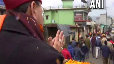 India News | Uttarakhand Assembly Polls: CM Pushkar Singh Dhami Campaigns in Laldhang
