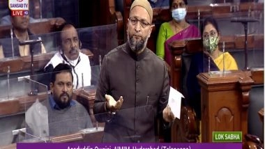 India News | Don't Want 'Z' Category Security, Make Me 'A' Category Citizen: Owaisi in LS over Attack on Convoy