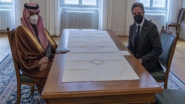 World News | Blinken Meets with Saudi Foreign Minister to Discuss Ukraine, Yemen