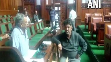 India News | Cong Protest in Karnataka Assembly Continues over Minister Eshwarappa's 'saffron Flag' Remark