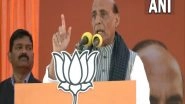 India News | Goddess Lakshmi Arrives on Lotus, Not on Cycle or Elephant: Rajnath Singh Attacks SP, BSP