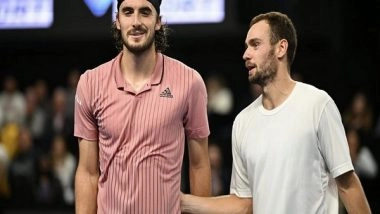 Sports News | Qualifier Safiullin Stuns Tsitsipas in Marseille to Enter QFs; Rublev, Bonzi Also Advance