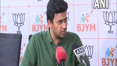 India News | BJP MP Tejas Surya Slams Cong for Demanding K'taka Min Eshwarappa Resignation over Saffron Flag Remark