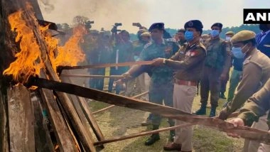 India News | Assam Police Destroys Drugs Weighing over 1477 Kg in Kokrajhar