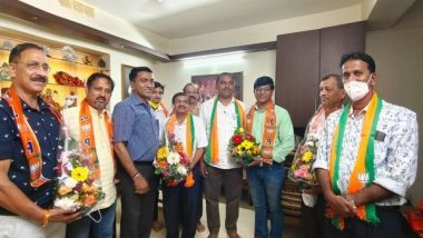 India News | Goa Polls: Pramod Sawant Welcomes Former Sarpanch Fondu Sawant, Others in BJP