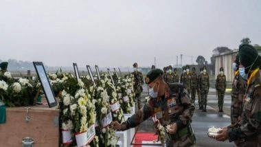 India News | Wreath-laying Ceremony Held to Pay Homage to Army Personnel Who Died After Avalanche in Arunachal