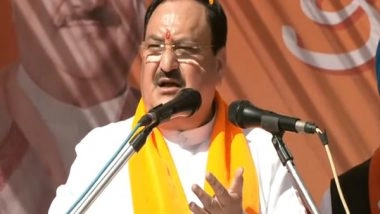 India News | Nadda Urges People of UP, Punjab to Vote for Development, Prosperity