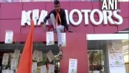 Bajrang Dal Stages Protest at KFC, Dominos, Pizza Hut Joints, Hyundai, Kia Motors Showrooms in Ahmedabad Against 'Kashmir Solidarity Day' Supporting Post on Social Media