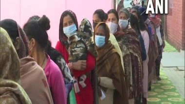 India News | Punjab Polls: Voting Underway at Pink Polling Booth Managed Entirely by Women at Moga