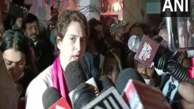 India News | 'They Don't Want Aid, but Justice': Priyanka Gandhi Meets Kin of 22-yr-old Girl Found Dead in Unnao
