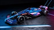 Sports News | Formula 1: Alpine Unveil Blue and Pink 2022 Challenger