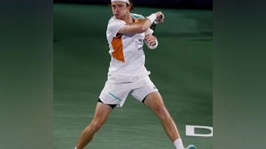 Sports News | Dubai Tennis C'ships: Rublev Defeats Evans, Sinner Survives Opener Scare, Karatsev Suffers Shock Defeat