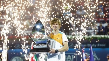 Sports News | Andrey Rublev Overcomes Jiri Vesely to Win Dubai Tennis Championships