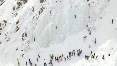 India News | ITBP Organizes First-ever Ice Wall Climbing Competition in Ladakh