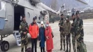 India News | J-K: BSF Airlifts Three Patients in Need of Immediate Medical Attention from Snow-laden Kupwara Village