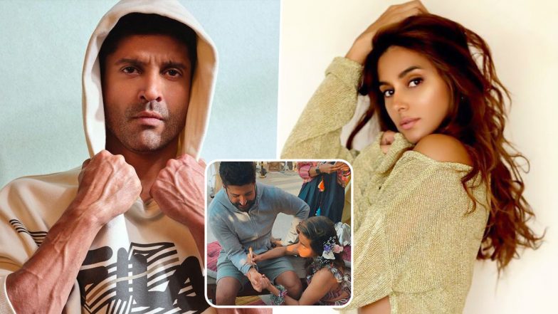 Bride Shibani Dandekar Applies Mehndi on Groom Farhan Akhtar’s Wrist in This Viral Picture From Their Pre-Wedding Festivities!