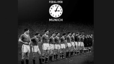 Manchester United Pay Touching Tribute to Former Club Players and Officials Who Were Victims of the Munich Air Disaster in 1958 (Watch Videos)