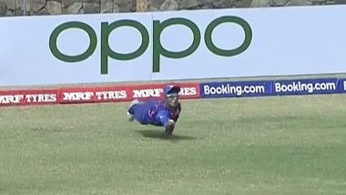 Kaushal Tambe Catch Video: Youngster Shows Excellent Reflexes, Pulls Off Stunning Catch To Dismiss James Rew in India vs England ICC U19 World Cup 2022 Final