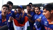 BCCI To Reward Rs 40 Lakhs To Each Player of India&rsquo;s Under-19 Cricket World Cup 2022 Winning Team, Every Support Staff To Be Awarded Rs 25 Lakhs