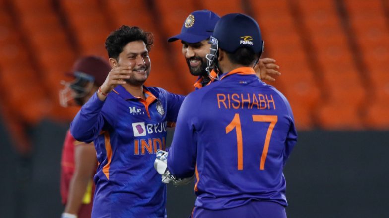 India vs West Indies 3rd ODI 2022 Live Update: Kuldeep Yadav, Prasidh Krishna Help Hosts Edge Closer to Series Whitewash