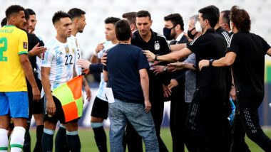 Argentina vs Brazil, 2022 FIFA World Cup CONMEBOL Qualifier To Be Replayed at a Neutral Venue, Four Argentine Players Fined: FIFA