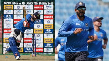 India vs Sri Lanka 2022: Coach Rahul Dravid, Ravindra Jadeja, Jasprit Bumrah and Others Regroup Ahead 1st T20I (See Pics)