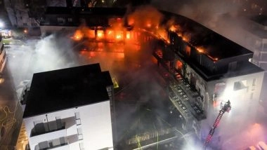 World News | 3 Hurt, 39 Apartments Destroyed in German Residential Complex Fire