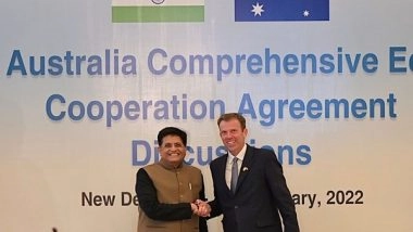 World News | India, Australia Step Up Parleys Towards Early Harvest Deal