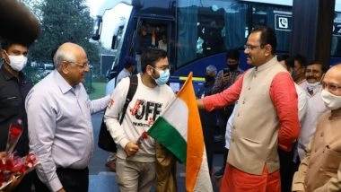 India News | Over 100 Students Return from Ukraine, Gujarat CM Patel Greets Them