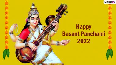 Happy Basant Panchami 2022 Wishes and Greetings: Send Saraswati Puja HD Images, Facebook Quotes, Vasant Panchami Pics, WhatsApp Stickers, Telegram Photos & GIFs To Celebrate the Day