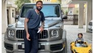 Hardik Pandya Posts Picture of his Son Agastya Driving Toy Car Next to Mercedes-AMG G63 SUV