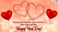 Hug Day 2022 Images & HD Wallpapers for Free Download Online: Wish Happy Hug Day With WhatsApp Messages, GIFs, Quotes and Greetings