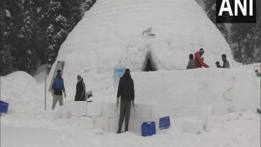 Igloo Cafe in Jammu and Kashmir's Gulmarg Becomes New Tourist Attraction (View Pics & Video)