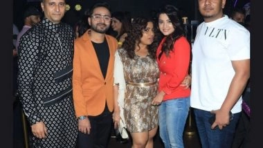 Business News | Adaa Khan, Actor Faizan Ansari and Ridheema Tiwari Attended the 2nd-anniversary Party of The Artist Salon and Academy, Hosted by Sameer Salmani