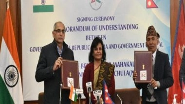 World News | India, Nepal Sign MoU on Construction of Motorable Bridge over Mahakali River