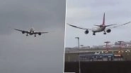 Storm Eunice: Air India Pilots Manage To Land B787 Dreamliner Aircraft With Ease at London Heathrow (Watch Video)
