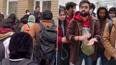 Indian Students Make Tearful Pleas to Govt for Safe Return Amid Russia-Ukraine War (Watch Videos)