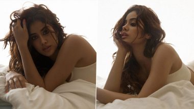 Janhvi Kapoor Looks Bewitching Hot in an Alluring Sleepwear and Messy Hairdo (View Pics)
