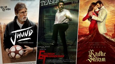 From Amitabh Bachchan’s Jhund, Suriya’s Etharkkum Thunindhavan to Prabhas’ Radhe Shyam; Here’s a Look at Every Big Theatrical Releases of March 2022