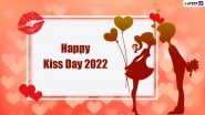 Kiss Day 2022 Images & Valentine&rsquo;s Day HD Wallpapers for Free Download Online: Wish Happy Kiss Day With WhatsApp Messages, Quotes & GIFs To Celebrate Day of Love!