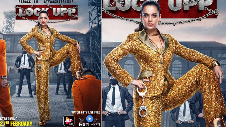 Lock Upp First Look: Kangana Ranaut Looks Savage in the First Poster of Her Reality Show, Teaser To Be Out on February 11 (View Pic)