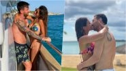 Lionel Messi&rsquo;s Wife Antonela Roccuzzo Turns a Year Older, PSG Footballer Posts Romantic Pics To Wish on Instagram