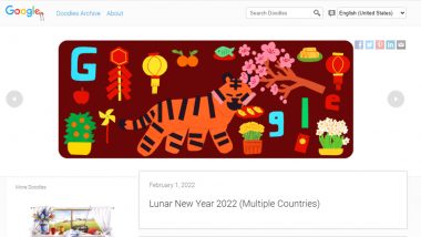 Lunar New Year 2022 Google Doodle: Send Year of the Tiger Greetings With Cute GIF Image!