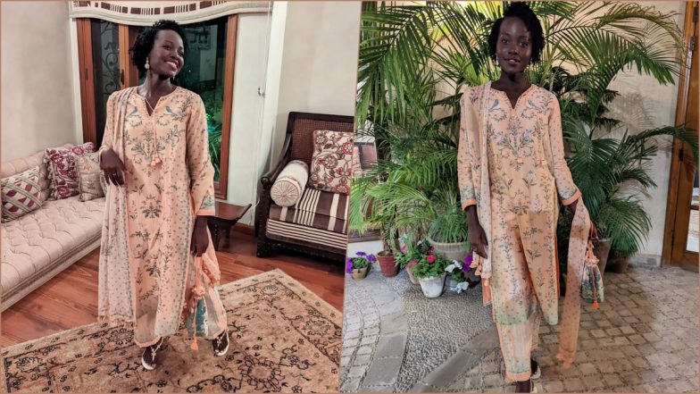 Lupita Nyong'o Is Loving 'Salwar Kameez Life,' View Pics of Black Panther Actress Flaunt Anita Dongre Traditional Outfit