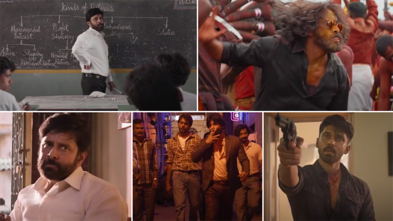 Mahaan Trailer: Chiyaan Vikram and Son Dhruv Vikram’s Film by Karthik Subbaraj Shows Action-Packed Narrative With Unexpected Happenings (Watch Video)